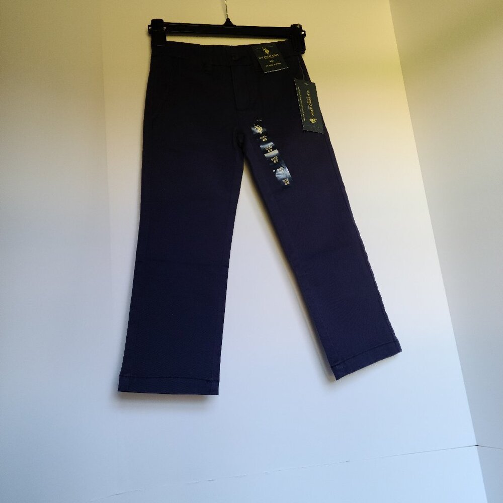 U.S. POLO ASSN. NAVY BLUE CLASSIC CHINO SIZE 4/5-PREPPY-TIMELESS